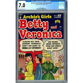 Archie's Girls, Betty and Veronica #9 CGC 7.0 (C-OW) *2027238002*
