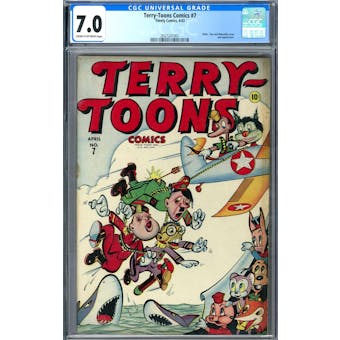 Terry-Toons Comics #7 CGC 7.0 (C-OW) *2027241001*