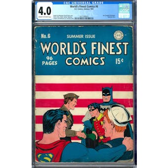 World's Finest Comics #6 CGC 4.0 (C-OW) *2027296002*