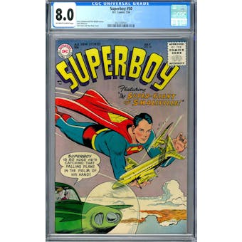 Superboy #50 CGC 8.0 (OW-W) *2027297011*
