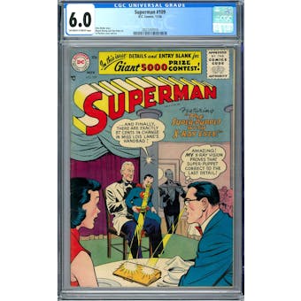 Superman #109 CGC 6.0 (OW-W) *2027297019*