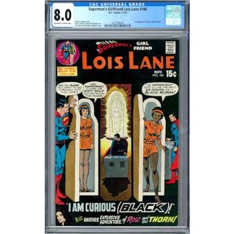 Superman's Girlfriend Lois Lane #106 CGC 8.0 (OW-W) *2027298004*