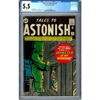 Tales to Astonish #34 CGC 5.5 (OW) *2027298008*