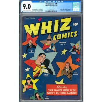 Whiz Comics #81 CGC 9.0 (C-OW) *2027298009*
