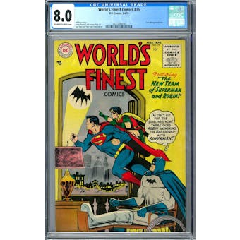 World's Finest Comics #75 CGC 8.0 (OW-W) *2027298014*