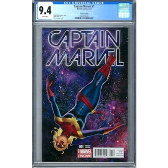 Captain Marvel #1 CGC 9.4 (W) Variant Edition *2027873022*