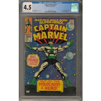 Captain Marvel #1 CGC 4.5 (C-OW) *2027877020* Avenger2020Series - (Hit Parade Inventory)