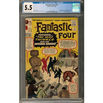 Fantastic Four #15 CGC 5.5 (OW-W) *2027877024*