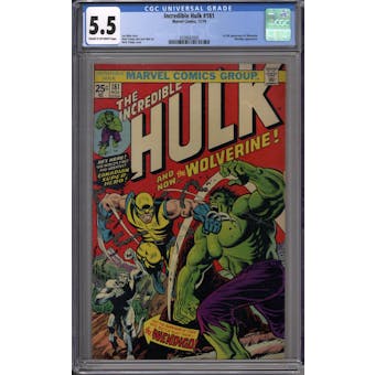 Incredible Hulk #181 CGC 5.5 (C-OW) *2028662005*
