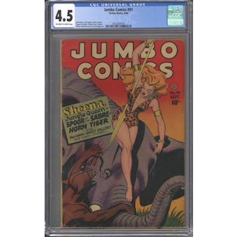 Jumbo Comics #91 CGC 4.5 (OW-W) *2032605020*