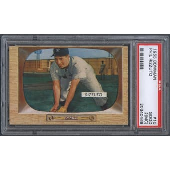 1955 Bowman Baseball #10 Phil Rizzuto PSA 2 (GOOD) (MC) *0469