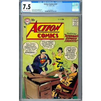 Action Comics #237 CGC 7.5 (OW-W) *2037692007*