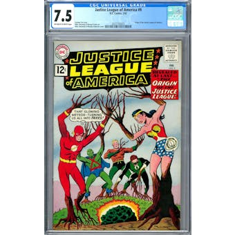 Justice League of America #9 CGC 7.5 (OW-W) *2037702025*