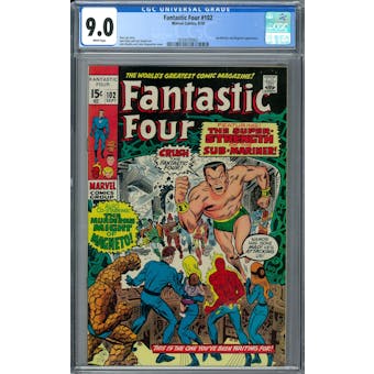 Fantastic Four #102 CGC 9.0 (W) *2039105002*