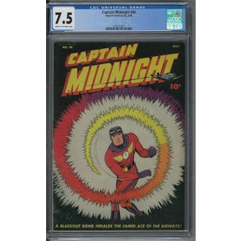Captain Midnight #40 CGC 7.5 (C-OW) *2040753001*