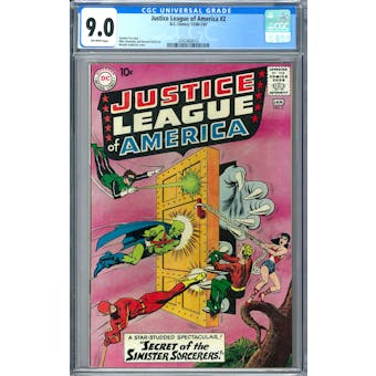 Justice League of America #2 CGC 9.0 (OW) *2042468010* 150+ Issue Lot