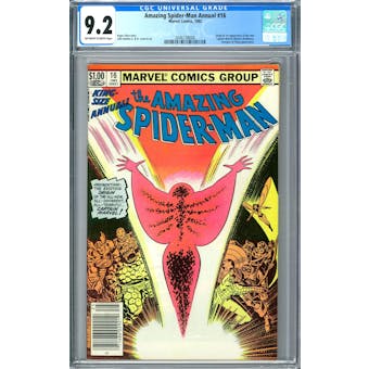 Amazing Spider-Man Annual #16 CGC 9.2 (OW-W) *2046738008*