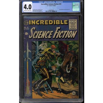 Incredible Science Fiction #31 CGC 4.0 (OW-W) *2048976024*