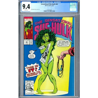 Sensational She-Hulk #40 CGC 9.4 (W) *2049724002*