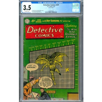 Detective Comics #209 CGC 3.5 (OW) *2049930001*