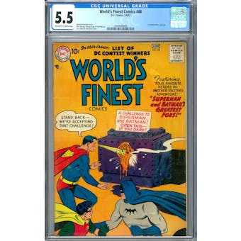 World's Finest Comics #88 CGC 5.5 (OW-W) *2049930008*