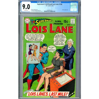 Superman's Girlfriend Lois Lane #100 CGC 9.0 (W) *2049931016*