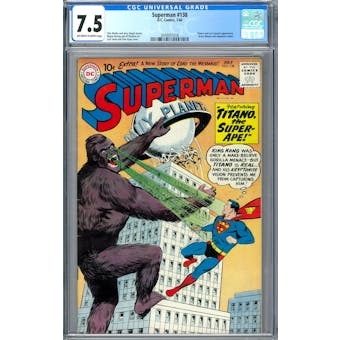 Superman #138 CGC 7.5 (OW-W) *2049931018*