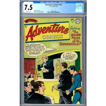 Adventure Comics #180 CGC 7.5 (OW) *2049932003*