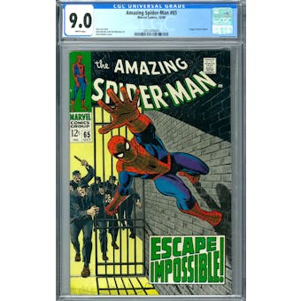 Amazing Spider-Man #65 CGC 9.0 (W) *2051476005*