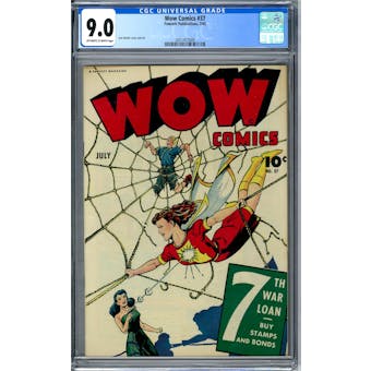 Wow Comics #37 CGC 9.0 (OW-W) *2051477009*