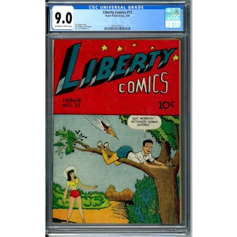 Liberty Comics #11 CGC 9.0 (OW-W) *2051477012*