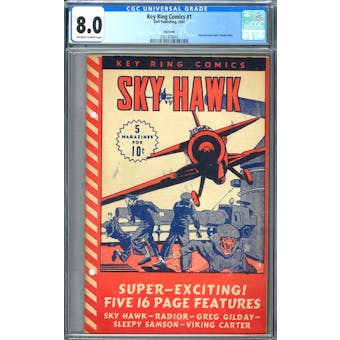 Key Ring Comics #1 Sky Hawk CGC 8.0 (OW-W) *2051478003*