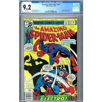 Amazing Spider-Man #187 CGC 9.2 (W) *2051480003*