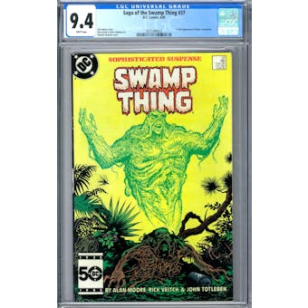 Saga of the Swamp Thing #37 CGC 9.4 (W) *2051480022*