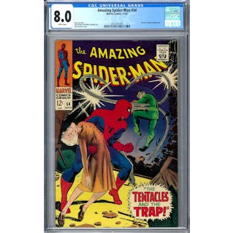 Amazing Spider-Man #54 CGC 8.0 (W) *2052331005*