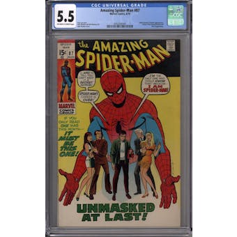 Amazing Spider-Man #87 CGC 5.5 (OW-W) *2052332005*