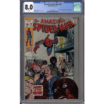 Amazing Spider-Man #99 CGC 8.0 (W) *2052332017*