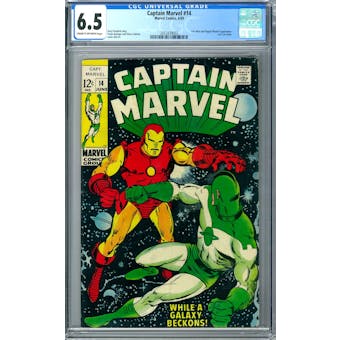 Captain Marvel #14 CGC 6.5 (C-OW) *2053439002*