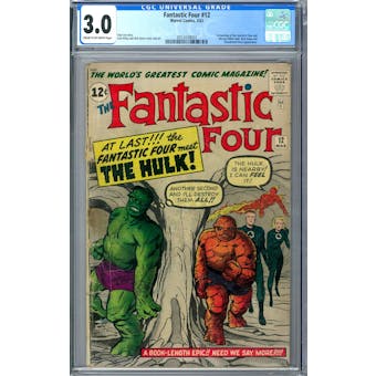 Fantastic Four #12 CGC 3.0 (C-OW) *2053439003*