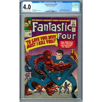Fantastic Four #42 CGC 4.0 (C-OW) *2053439008*