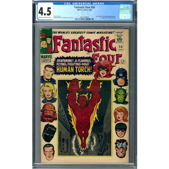 Fantastic Four #54 CGC 4.5 (C-OW) *2053439009*