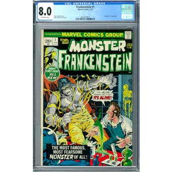 Frankenstein #1 CGC 8.0 (OW) *2053439019*