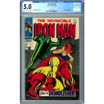 Iron Man #2 CGC 5.0 (C-OW) *2053439022*