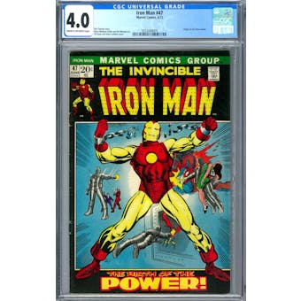 Iron Man #47 CGC 4.0 (C-OW) *2053440005*