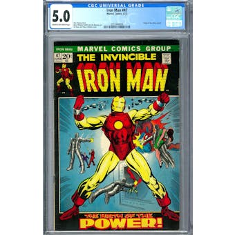 Iron Man #47 CGC 5.0 (C-OW) *2053440006*