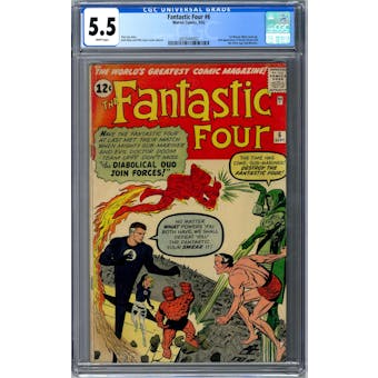 Fantastic Four #6 CGC 5.5 (W) *2053443002*