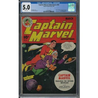 Captain Marvel Adventures #44 CGC 5.0 (W) *2053989007