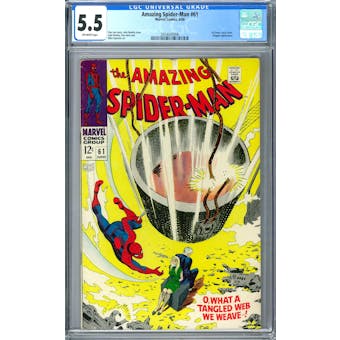 Amazing Spider-Man #61 CGC 5.5 (OW) *2054043006*