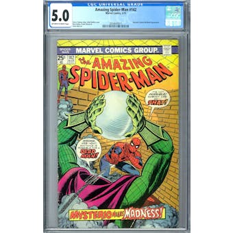 Amazing Spider-Man #142 CGC 5.0 (OW-W) *2054043017*