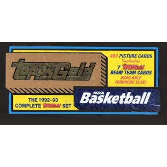 1992/93 Topps Basketball Gold Factory Set